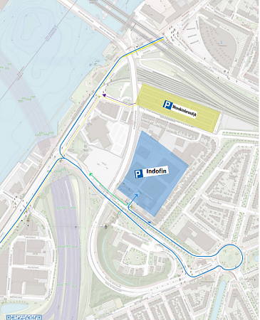Plattegrond bereikbaarheid